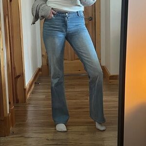 Monki Light Blue bootcut Jeans